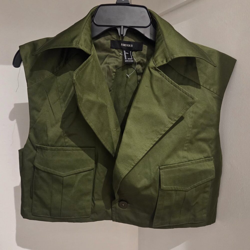 Forever 21 Olive Green Vest